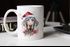 Tasse Hunde-Motiv Weihnachten Weihnachtsmütze lustig Hunderassen Geschenk Hundebesitzer Aquarell SpecialMe®preview