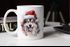 Tasse Hunde-Motiv Weihnachten Weihnachtsmütze lustig Hunderassen Geschenk Hundebesitzer Aquarell SpecialMe®preview