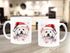 Tasse Hunde-Motiv Weihnachten Weihnachtsmütze lustig Hunderassen Geschenk Hundebesitzer Aquarell SpecialMe®preview