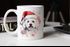 Tasse Hunde-Motiv Weihnachten Weihnachtsmütze lustig Hunderassen Geschenk Hundebesitzer Aquarell SpecialMe®preview