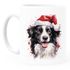 Tasse Hunde-Motiv Weihnachten Weihnachtsmütze lustig Hunderassen Geschenk Hundebesitzer Aquarell SpecialMe®preview