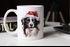 Tasse Hunde-Motiv Weihnachten Weihnachtsmütze lustig Hunderassen Geschenk Hundebesitzer Aquarell SpecialMe®preview