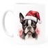 Tasse Hunde-Motiv Weihnachten Weihnachtsmütze lustig Hunderassen Geschenk Hundebesitzer Aquarell SpecialMe®preview