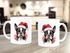 Tasse Hunde-Motiv Weihnachten Weihnachtsmütze lustig Hunderassen Geschenk Hundebesitzer Aquarell SpecialMe®preview