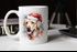 Tasse Hunde-Motiv Weihnachten Weihnachtsmütze lustig Hunderassen Geschenk Hundebesitzer Aquarell SpecialMe®preview