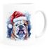 Tasse Hunde-Motiv Weihnachten Weihnachtsmütze lustig Hunderassen Geschenk Hundebesitzer Aquarell SpecialMe®preview