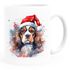 Tasse Hunde-Motiv Weihnachten Weihnachtsmütze lustig Hunderassen Geschenk Hundebesitzer Aquarell SpecialMe®preview