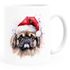 Tasse Hunde-Motiv Weihnachten Weihnachtsmütze lustig Hunderassen Geschenk Hundebesitzer Aquarell SpecialMe®preview