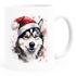 Tasse Hunde-Motiv Weihnachten Weihnachtsmütze lustig Hunderassen Geschenk Hundebesitzer Aquarell SpecialMe®preview