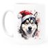 Tasse Hunde-Motiv Weihnachten Weihnachtsmütze lustig Hunderassen Geschenk Hundebesitzer Aquarell SpecialMe®preview