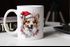 Tasse Hunde-Motiv Weihnachten Weihnachtsmütze lustig Hunderassen Geschenk Hundebesitzer Aquarell SpecialMe®preview