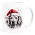 Tasse Hunde-Motiv Weihnachten Weihnachtsmütze lustig Hunderassen Geschenk Hundebesitzer Aquarell SpecialMe®preview