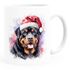 Tasse Hunde-Motiv Weihnachten Weihnachtsmütze lustig Hunderassen Geschenk Hundebesitzer Aquarell SpecialMe®preview