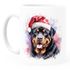 Tasse Hunde-Motiv Weihnachten Weihnachtsmütze lustig Hunderassen Geschenk Hundebesitzer Aquarell SpecialMe®preview