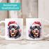 Tasse Hunde-Motiv Weihnachten Weihnachtsmütze lustig Hunderassen Geschenk Hundebesitzer Aquarell SpecialMe®preview