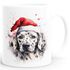 Tasse Hunde-Motiv Weihnachten Weihnachtsmütze lustig Hunderassen Geschenk Hundebesitzer Aquarell SpecialMe®preview