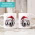 Tasse Hunde-Motiv Weihnachten Weihnachtsmütze lustig Hunderassen Geschenk Hundebesitzer Aquarell SpecialMe®preview