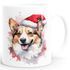 Tasse Hunde-Motiv Weihnachten Weihnachtsmütze lustig Hunderassen Geschenk Hundebesitzer Aquarell SpecialMe®preview