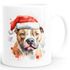 Tasse Hunde-Motiv Weihnachten Weihnachtsmütze lustig Hunderassen Geschenk Hundebesitzer Aquarell SpecialMe®preview