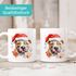 Tasse Hunde-Motiv Weihnachten Weihnachtsmütze lustig Hunderassen Geschenk Hundebesitzer Aquarell SpecialMe®preview