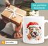 Tasse Hunde-Motiv Weihnachten Weihnachtsmütze lustig Hunderassen Geschenk Hundebesitzer Aquarell SpecialMe®preview