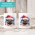 Tasse Hunde-Motiv Weihnachten Weihnachtsmütze lustig Hunderassen Geschenk Hundebesitzer Aquarell SpecialMe®preview