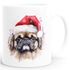 Tasse Hunde-Motiv Weihnachten Weihnachtsmütze lustig Hunderassen Geschenk Hundebesitzer Aquarell SpecialMe®preview