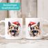 Tasse Hunde-Motiv Weihnachten Weihnachtsmütze lustig Hunderassen Geschenk Hundebesitzer Aquarell SpecialMe®preview