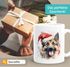 Tasse Hunde-Motiv Weihnachten Weihnachtsmütze lustig Hunderassen Geschenk Hundebesitzer Aquarell SpecialMe®preview