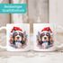 Tasse Hunde-Motiv Weihnachten Weihnachtsmütze lustig Hunderassen Geschenk Hundebesitzer Aquarell SpecialMe®preview