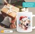 Tasse Hunde-Motiv Weihnachten Weihnachtsmütze lustig Hunderassen Geschenk Hundebesitzer Aquarell SpecialMe®preview