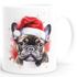 Tasse Hunde-Motiv Weihnachten Weihnachtsmütze lustig Hunderassen Geschenk Hundebesitzer Aquarell SpecialMe®preview