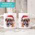 Tasse Hunde-Motiv Weihnachten Weihnachtsmütze lustig Hunderassen Geschenk Hundebesitzer Aquarell SpecialMe®preview