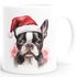 Tasse Hunde-Motiv Weihnachten Weihnachtsmütze lustig Hunderassen Geschenk Hundebesitzer Aquarell SpecialMe®preview