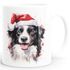 Tasse Hunde-Motiv Weihnachten Weihnachtsmütze lustig Hunderassen Geschenk Hundebesitzer Aquarell SpecialMe®preview