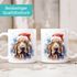 Tasse Hunde-Motiv Weihnachten Weihnachtsmütze lustig Hunderassen Geschenk Hundebesitzer Aquarell SpecialMe®preview