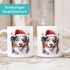 Tasse Hunde-Motiv Weihnachten Weihnachtsmütze lustig Hunderassen Geschenk Hundebesitzer Aquarell SpecialMe®preview