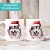 Tasse Hunde-Motiv Weihnachten Weihnachtsmütze lustig Hunderassen Geschenk Hundebesitzer Aquarell SpecialMe®preview
