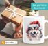 Tasse Hunde-Motiv Weihnachten Weihnachtsmütze lustig Hunderassen Geschenk Hundebesitzer Aquarell SpecialMe®preview