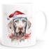 Tasse Hunde-Motiv Weihnachten Weihnachtsmütze lustig Hunderassen Geschenk Hundebesitzer Aquarell SpecialMe®preview