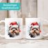 Tasse Hunde-Motiv Weihnachten Weihnachtsmütze lustig Hunderassen Geschenk Hundebesitzer Aquarell SpecialMe®preview