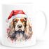 Tasse Hunde-Motiv Weihnachten Weihnachtsmütze lustig Hunderassen Geschenk Hundebesitzer Aquarell SpecialMe®preview