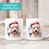 Tasse Hunde-Motiv Weihnachten Weihnachtsmütze lustig Hunderassen Geschenk Hundebesitzer Aquarell SpecialMe®preview