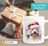 Tasse Hunde-Motiv Weihnachten Weihnachtsmütze lustig Hunderassen Geschenk Hundebesitzer Aquarell SpecialMe®preview