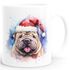 Tasse Hunde-Motiv Weihnachten Weihnachtsmütze lustig Hunderassen Geschenk Hundebesitzer Aquarell SpecialMe®preview