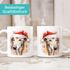 Tasse Hunde-Motiv Weihnachten Weihnachtsmütze lustig Hunderassen Geschenk Hundebesitzer Aquarell SpecialMe®preview
