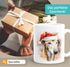 Tasse Hunde-Motiv Weihnachten Weihnachtsmütze lustig Hunderassen Geschenk Hundebesitzer Aquarell SpecialMe®preview