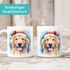 Tasse Hunde-Motiv Weihnachten Weihnachtsmütze lustig Hunderassen Geschenk Hundebesitzer Aquarell SpecialMe®preview