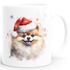 Tasse Hunde-Motiv Weihnachten Weihnachtsmütze lustig Hunderassen Geschenk Hundebesitzer Aquarell SpecialMe®preview