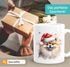 Tasse Hunde-Motiv Weihnachten Weihnachtsmütze lustig Hunderassen Geschenk Hundebesitzer Aquarell SpecialMe®preview